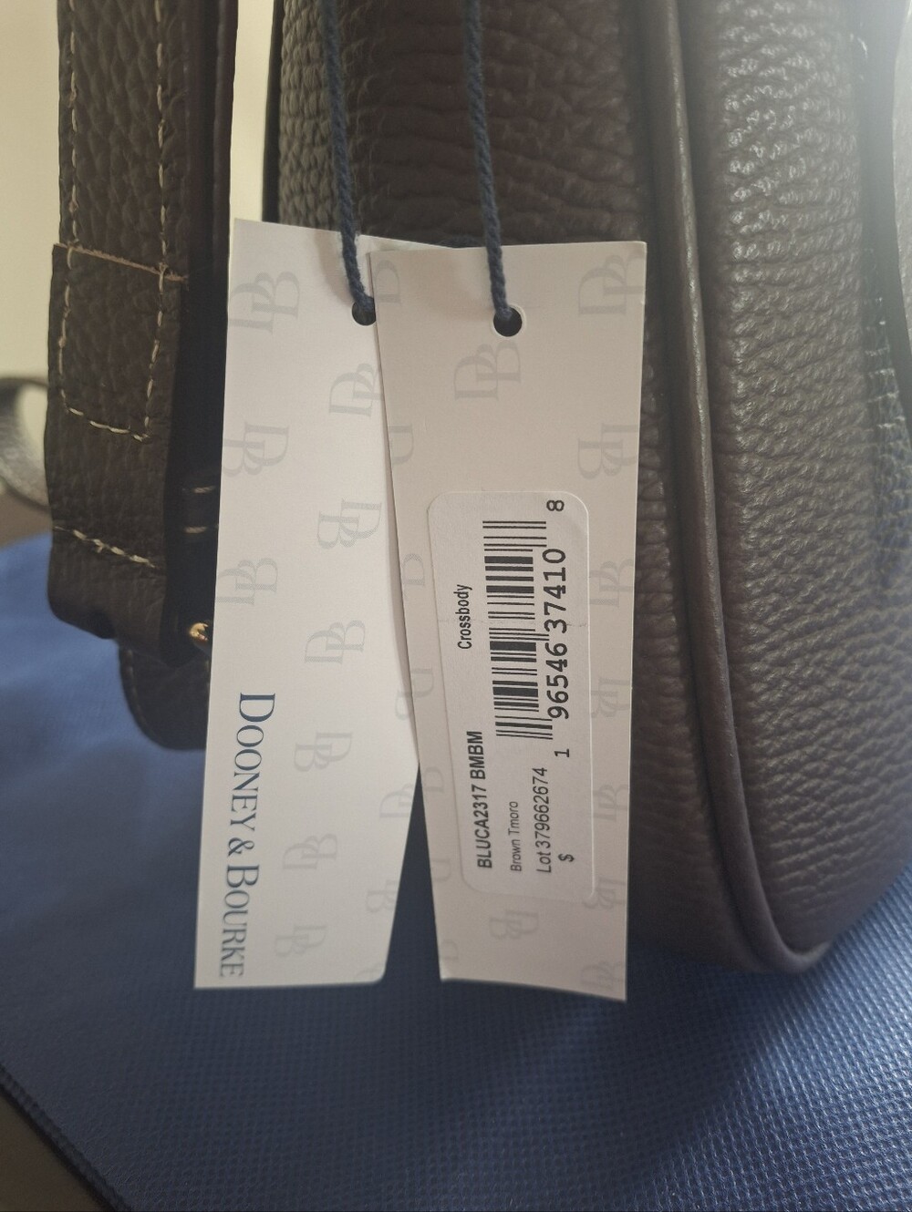 DOONEY & BOURKE The "Lucca" Leather Crossbody - Brown Tmoro - Picture 3 of 13
